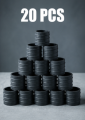 Rubber Round Chair Leg Caps 1 Inch with Felt Floor Protectors | Anti-Slip Furniture Feet Covers | Table & Chair Leg Pads | Durable Floor Protection Cups | Furniture Leveling Foot Caps Set (4/8/20/40/80/100 PCS).