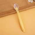 Full Silicone baby soft head spoon spoon children to eat spoon supplementary food bowl spoon -1pcs,.