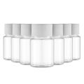 10pcs Travel Size Plastic Bottles Empty Small Vials Screw Lid Refillable Containers for Powder Liquids (30ML) Ginger shot. 