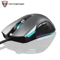 Motospeed V70 Gaming Mouse RGB Backlight PAW3325 Wired 7 Buttons Optical Sensor Customize Macro Programming For Computer Laptop. 