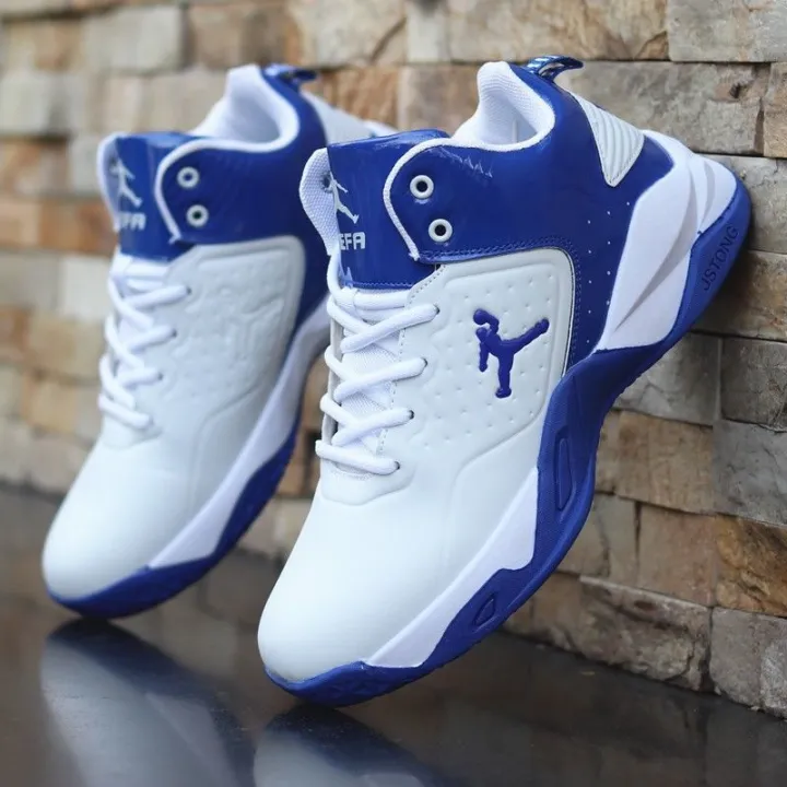 TRILEINO%20Professional%20Men's%20White%20Red%20Blue%20Basketball%20Shoes%20Basketball%20Sneakers%20Anti-skid%20High-top%20Couple%20Man%20Basketball%20Boots%20KEEMEEUYZO%20-%20Image%207