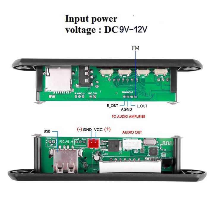 Wireless%20Decoder%20BT%205.0%20Mp3%20Wma%20Audio%20Board%209V%2012V%20Usb%20Tf%20Fm%20Aux%20Radio%20Fm%20Radio%20Module%20Wireless%20Audio%20Device%20with%20Remote%20Control%20-%20Image%204