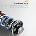 12000Pa Handheld Wireless Vacuum Cleaners Cordless Button Vacuum Cleaner White for Car Home Pet Hair.