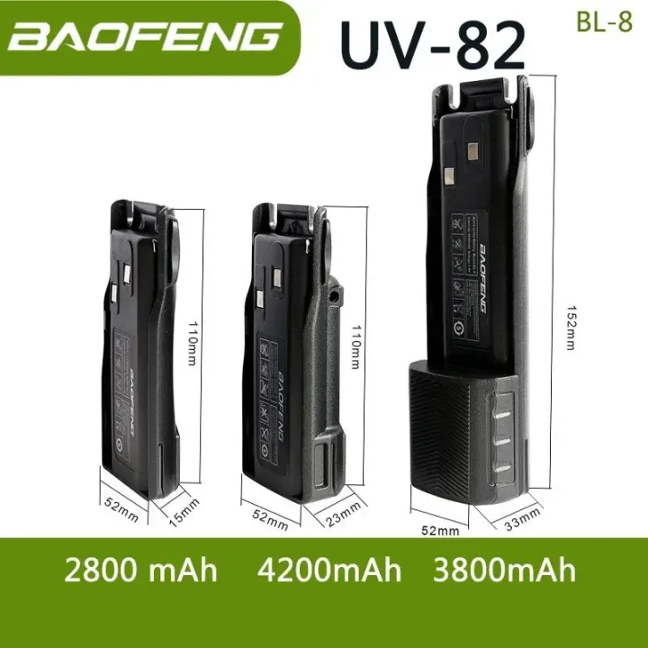 Baofeng%20UV%2082%20BL-8%20Battery%20Walkie%20Talkie%20Ham%20Radio%202800/3800/4200%20mAh%20Enlarge%20UV82%20Plus%20UV-8D%20UV-82WX%20Original%20Radio%20Accessories%20-%20Image%206