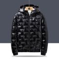Warm Winter Jacket Mens Fashion Design bright Bomber Cotton Parka Outerwear Streetwear Loose Jackets Coat. 
