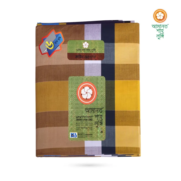 Amanat%20Shah%20Lungi%20crown%206%20Hand%20Multicolor%20Check%20Design%20Cotton%20Lungi%20-%20Image%203