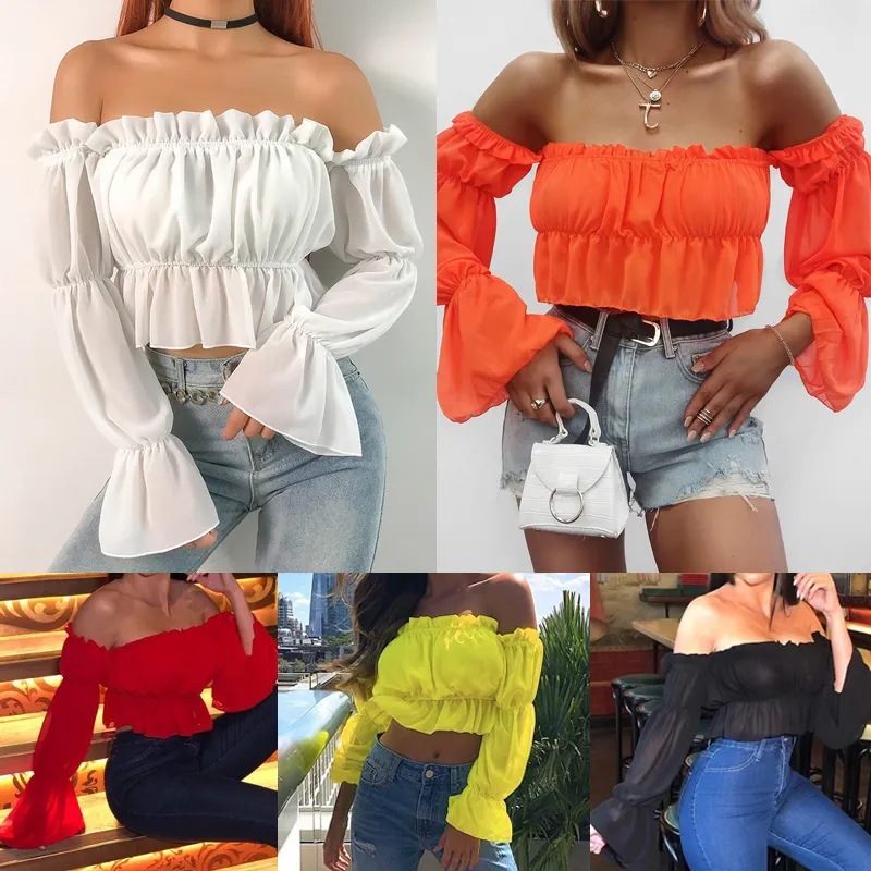 Blusas off shoulder 2020 sale