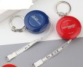 Measurement Round Tape Red/White(150cm/60in) with German Key Chain. 
