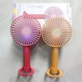 DIANDI DD-5649 Rechargeable Stylish Hand Fan With Luminous Light - Multicolor.