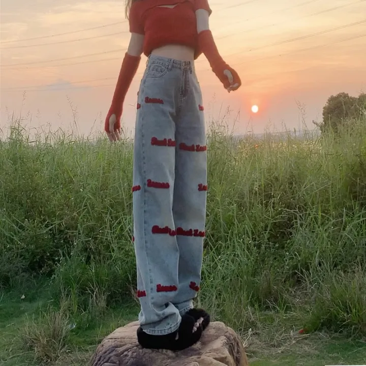 Embroidered%20straight-leg%20jeans%20women's%20summer%20and%20autumn%202024%20new%20plus-size%20pear-shaped%20figure%20shows%20thin%20high-waisted%20loose%20wide-leg%20pants%20-%20Image%202