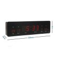 Electric Digital Wall Clock JH808 LED Display Temperature Calendar. 