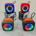 X-911 Bluetooth, AUX, USB, TF Card & FM Radio Supported Colorful Lighting Wireless Speaker - Multicolor. 