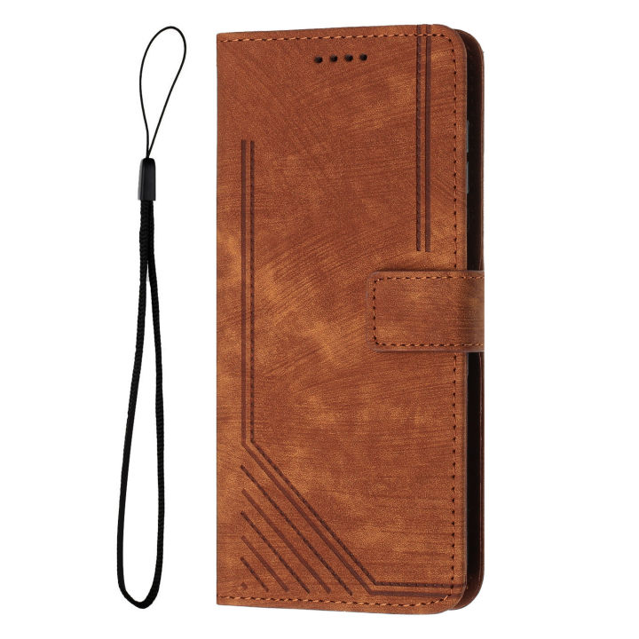 For Oppo A35 - PU Leather Case - Card Slot Design - Back Cover Case