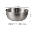 Stainless Steel Straight Edge Basin Stainless Steel Basin and Noodles Dough Basin Salad Bowl Egg Stirring Baking Bason Straight Edge Wholesale. 