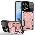Magsafe Magnetic Wireless Charge Case For Xiaomi Redmi Note 12 12S 4G Note12 Pro Plus 5G Ring Stand Phone Back Cover. 