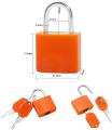 23MM Mini Strong Steel Padlock Travel Lock with 2 Keys. 