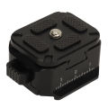 Quick Release Camera Mount Adapter Secure Connection 1/4 Inch Thread Hole Anti Slip Rubber Pad Quick Release Plate for Tripod.