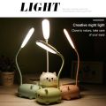 Led Colorful Night light Table Lamp Cartoon Cute Pet Cat Light Usb Child Eye Protection Warm White Desk Lamp LED Reading Light. 