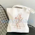 Flower Print Canvas Tote Bag Totes Aesthetic Bags for Women Shopper Shopping Bag Back To School Gift for Teacher Bolsa Feminina. 
