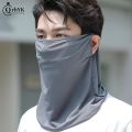 Summer Sunscreen Ice Silk Mask Neck UV Protection Face Cover Sunscreen Face With Brim Outdoor Cycling Sun Protection Hats Caps. 