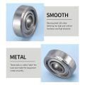 10pcs Miniature Sealed Metal Ball Bearing Model: 604 ZZ 4x12x4MM. 