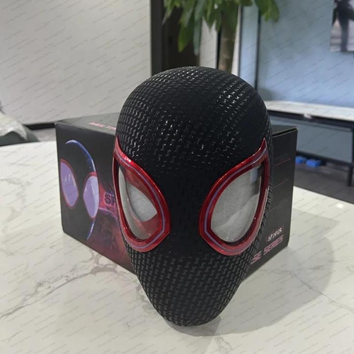 Miles%20Spiderman%20Cosplay%20Headgear%20Mascara%20Moving%20Eyes%20Electronic%20Mask%20Spider%20Man%201:1%20Remote%20Control%20Toys%20For%20Adults%20Kids%20Giftcosplay%20-%20Image%202