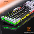 Gamer Keyboard Gaming NOT Mechanical Keyboard Membrane Keyboard 104 Keys With RGB/White Backlit for PC Computer Laptop. 