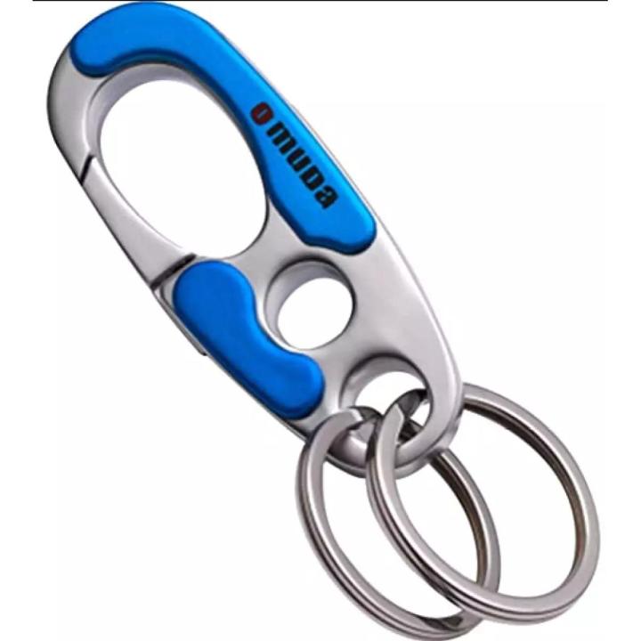 Key Ring OMUDA  Blue metal keyring lock system
