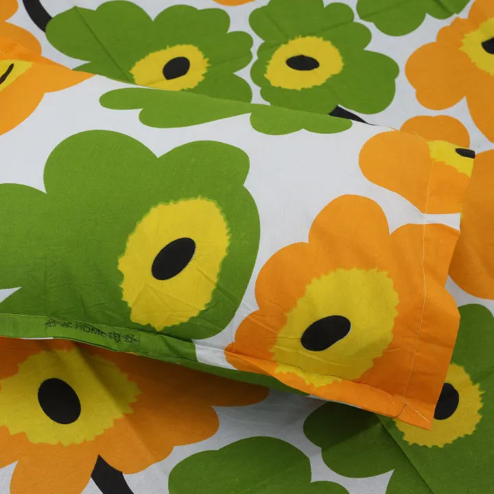 Double%20Size%20Flat%20Cotton%20Multicolor%20Bed%20Sheet%20Set%20-%20Two%20Pillow%20Covers%20Included%20Easy%20Maintenance%20-%20300%20Thread%20Count-%20Hand%20Washable%20-%20Image%202
