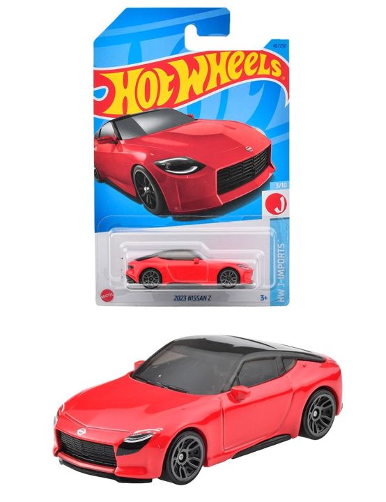Hot Wheels 2023 Release (Mainline) Nissan Z Proto Red, Scale - 1:64