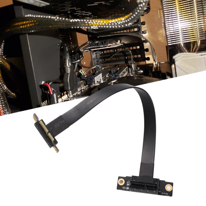 PCIE%20X1%20Riser%20Cable%20Dual%2090%20Degree%20Right%20Angle%20PCIe%203.0%20X1%20to%20X1%20Extension%20Cable%208Gbps%20PCI%20Express%201X%20Riser%20Card%20-%20Image%205