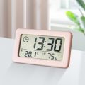 Digital Alarm Clock Thermometer Hygrometer Meter LED Indoor Electronic Humidity Monitor Clock Desktop Table Clocks For Home.