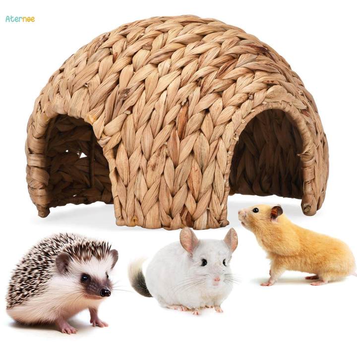 Handmade Hamster Hideout Sleeping Hut Cage Accessories Pets Hideout for Mouse Dwarf Hamster Chipmunk