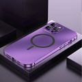 Magnetic Metal Frame Case For Iphone 13 12 14 15 Pro Max Plus Aluminum Phone Cover Magsafe For IPHON 13 14 Promax PC Back Panel Outlier Aeuinv. 