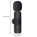 Wireless Lavalier Microphone Noise Cancelling Portable Audio Video Recording Mini Mic for iPhone USB-C Live Broadcast Gaming Mic.
