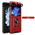 Armor Shockproof Case for Samsung Galaxy Z Flip 7 FE 6 5 4 Protective with Ring Stand Holder Anti-Slip Grip Cover Coque Fundas.