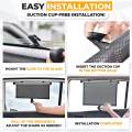 2Pcs 40X45CM Sun Protection Retractable Car Sun Shade Side Sunproof. 