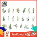 New HelloWorld Floral Journaling ticker Tranparent PET Vintage Natural Flower Planner ticker. 