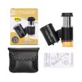 60X Magnifying Glass Lighted Magnifier with 2 LED Lights & 1 UV Light Adjustable Focal Length for Jewelers Gemologists Hobbyists.