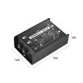 Professional Single Channel Passive DI-Box Direct Injection Audio Box Balanced Unbalance Signal Converter XLR TRS Interfaces.