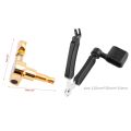 3 in 1 Multifunction Guitar Peg String Winder + String Pin Puller + String Cutter & 6 Guitar Tuning Pegs Verrouillage Tuner Touches Guitar Strings Button 3L + 3R Gold. 