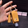 Leakproof 30ml Hand Washing gel Storage Bottle Travel Keyring With Tassels PU Cover Empty Bottle Hand Sanitizer Holder Keychain Holder. 