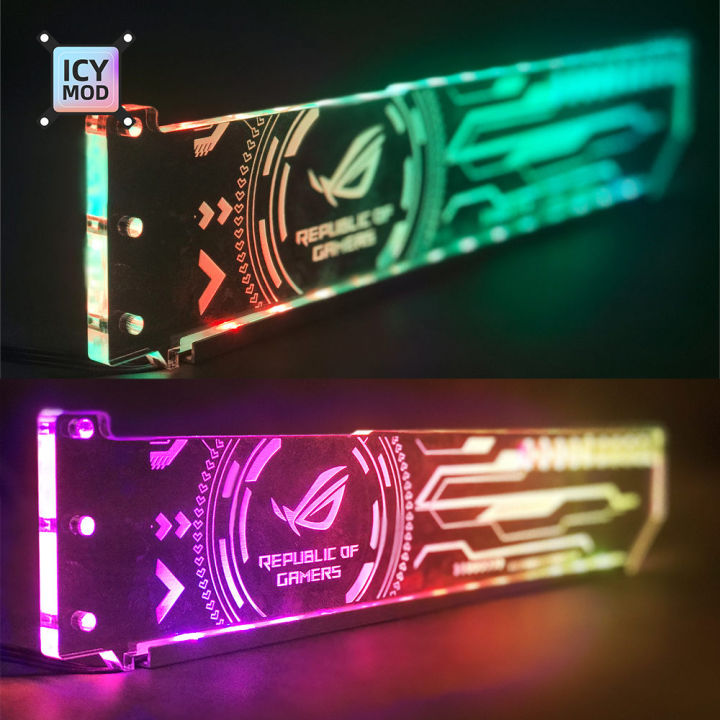 RGB%20GPU%20Holder%20Customize%20ARGB%20Horizontal%20Graphic%20Cards%20Bracket%20Video%20Card%20Support%205V3Pin%20Customize%20AURA%20SYNC%2012V%20Water%20Cooler%20-%20Image%203