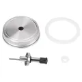 6PCS Stainless Steel 70mm Regular Mouth Mason Jar Pour Spout Lids with Plastic Caps for Olive Oil Cocktail Dispenser. 