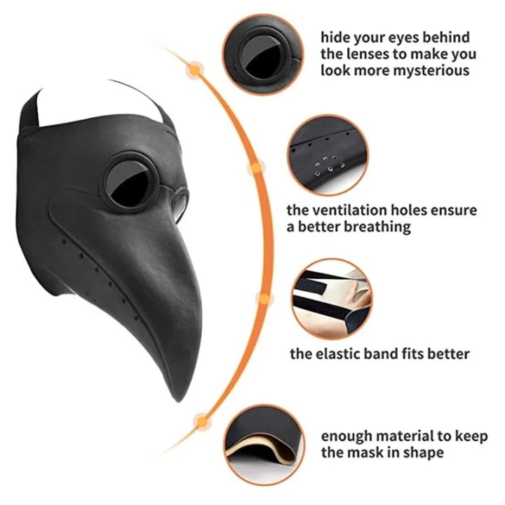 Halloween%20Black%20Rubber%20Plague%20Doctor%20Mask%20Long%20Nose%20Bird%20Beek%20Steampunk%20Gas%20Latex%20Face%20Mask%20Cosplay%20Prop%20for%20Kids%20and%20Adult%20-%20Image%204