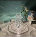 Rose Crystal table Lamp 16 Color Changing RGB Touch Lamp USB Romantic LED Rose Diamond desk Lamps for Bedroom Living. 