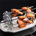 JAERBEE 2X 304 Stainless Steel Rotating Grill Skewers BBQ Grill Cage Air Fryer Lamb Skewers Grill Electric Oven Accessories,25cm. 