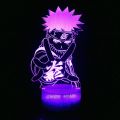 RA Naruto Uchiha Itachi Ki Kakashi 3D night light LED light 7/16 color three-dimensional small table lamp birthday gift. 