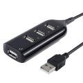 Onvian USB HUB 2.0 Multi USB Port 4 Port Hub USB Splitter High Speed Hub Adapter For PC Laptop Notebook Computer Accessories(Black).
