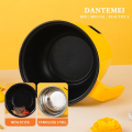 DTM Little Yellow Duck Mini Electric Pot | 1.8L Hostel-Friendly Multi-Cooker | 450W-600W Dual Power Modes for Solo Meals, Viral Recipes & Creators | Auto-Shutoff Safety & Phone Stand Lid. 